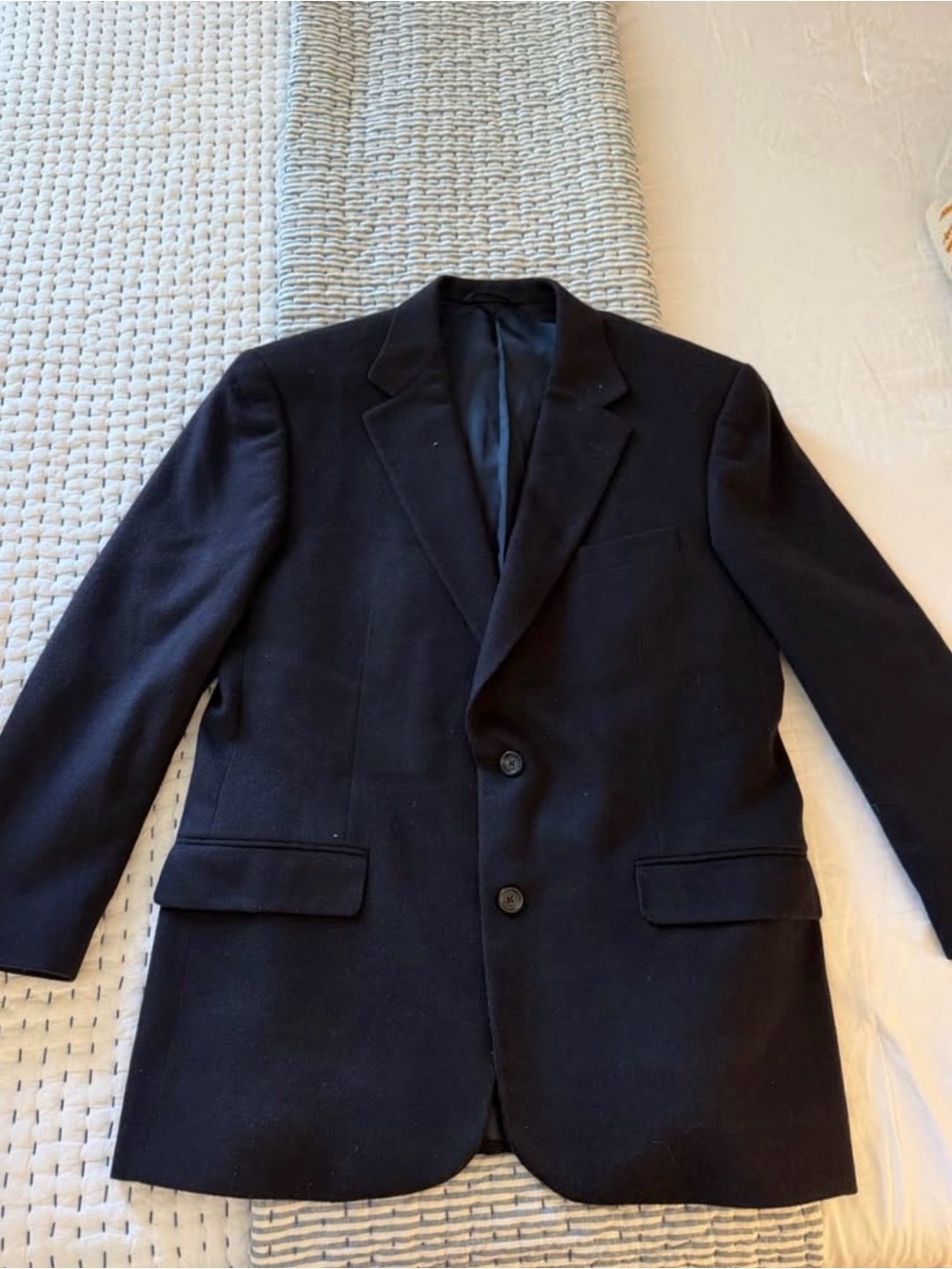Burberry London Kensington Cashmere Navy Jacket
